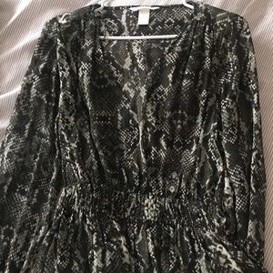 H&M peplum blouse